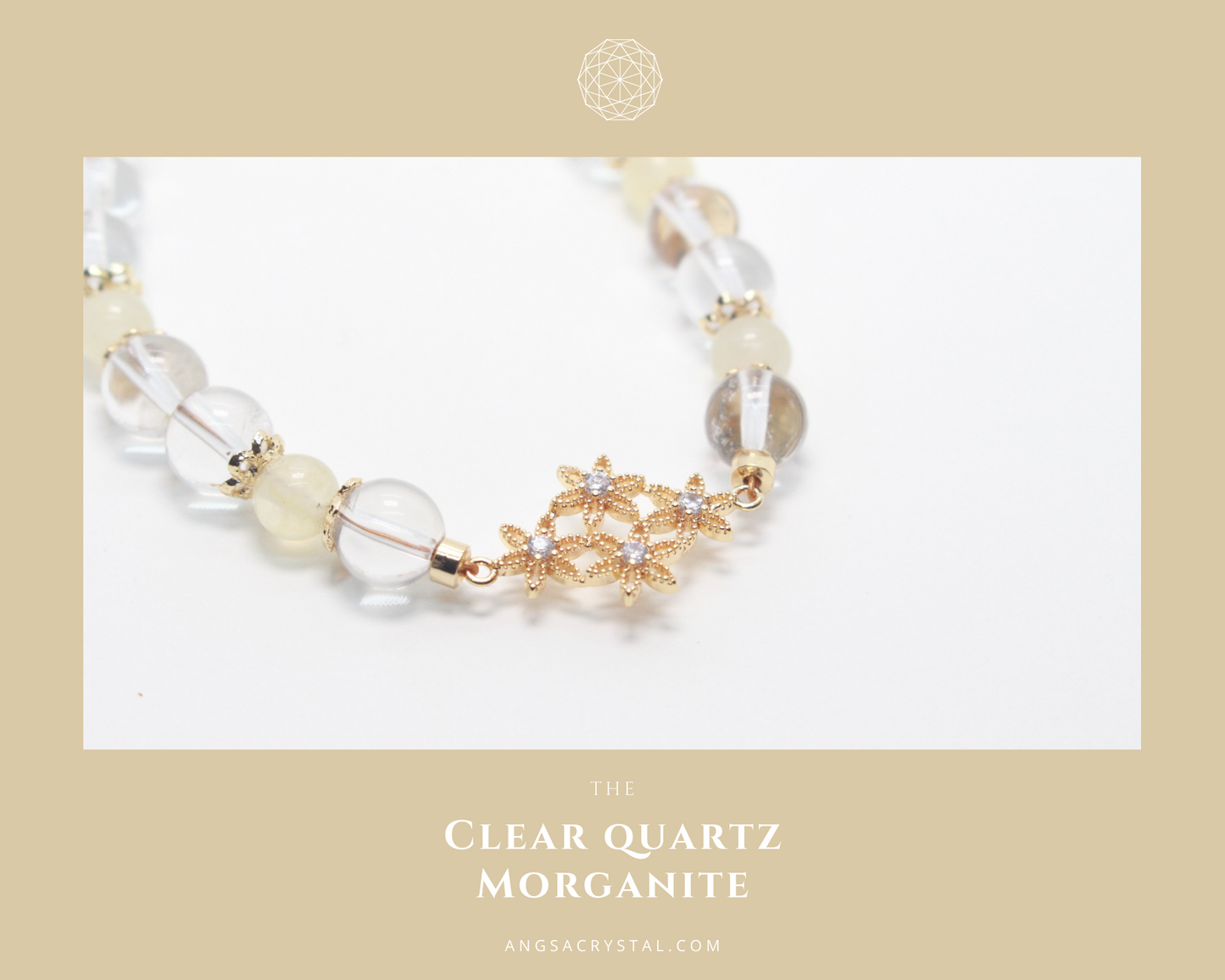 Healing Bracelet | Clear Quartz | Morganite