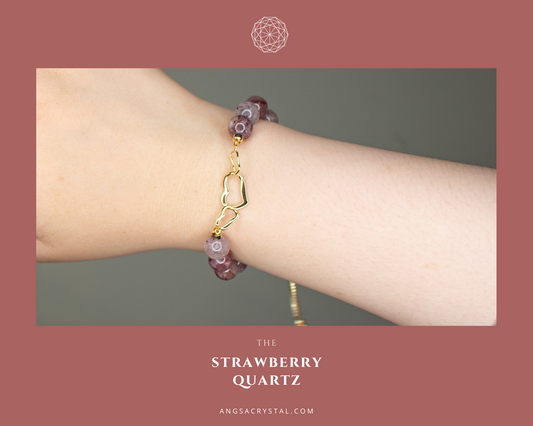 Love Yourself Bracelet | Strawberry Quartz
