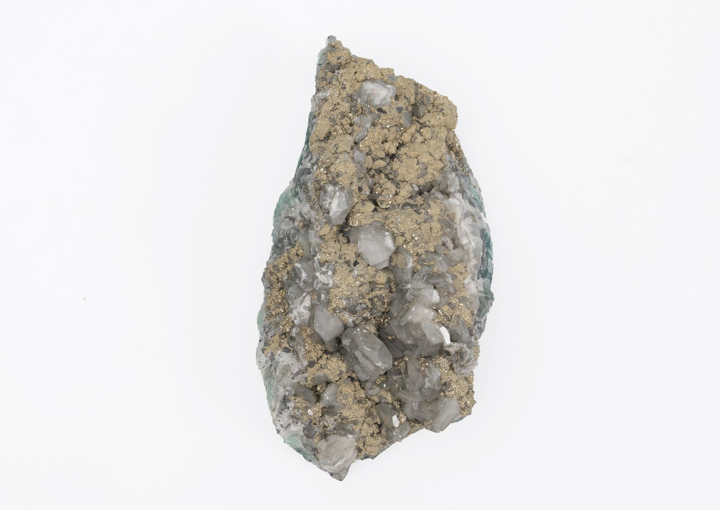 Green Fluorite, Barite, Pyrite Specimen | Unique Rocks
