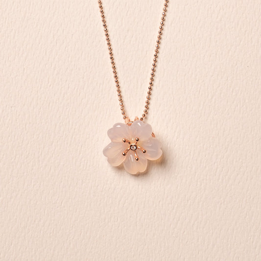 Love Necklace | Rose Quartz